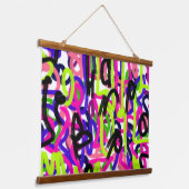 Tapisserie Suspendue Scribbles en couleurs (Angulaire)