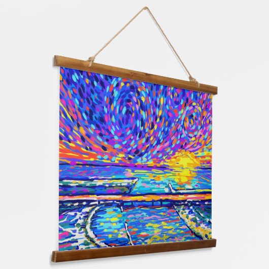 Tapisserie Suspendue Sebastian Inlet Cotton Candy Sky (Angulaire)