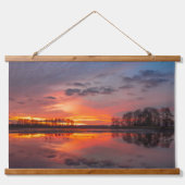 Tapisserie Suspendue Serene Sunset Reflection Wall Art (Devant)