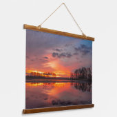 Tapisserie Suspendue Serene Sunset Reflection Wall Art (Angulaire)