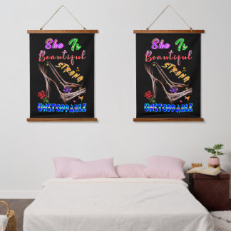 Tapisserie Suspendue She Is Beautiful Strong Unstoppable