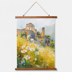 Tapisserie Suspendue Sicile à flanc de coteau 