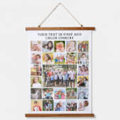 Tapisserie Suspendue Simple 25 Photo Collage Personalized Custom (Recto)