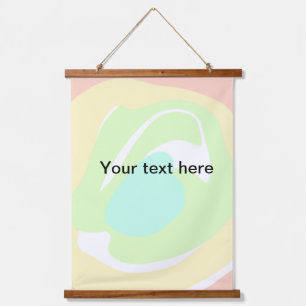 Tapisserie Suspendue Simple minimal vert aquarelle pailleté ajouter du
