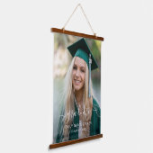 Tapisserie Suspendue Simple Moderne Élégant Diplômé en Photo (Angulaire)