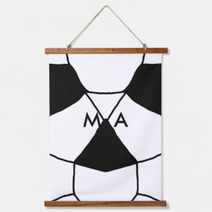 Tapisserie Suspendue Simple monogramme ajouter votre nom lettre man min