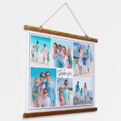 Tapisserie Suspendue Simple Unique 6 Photo Nom du collage (Angulaire)