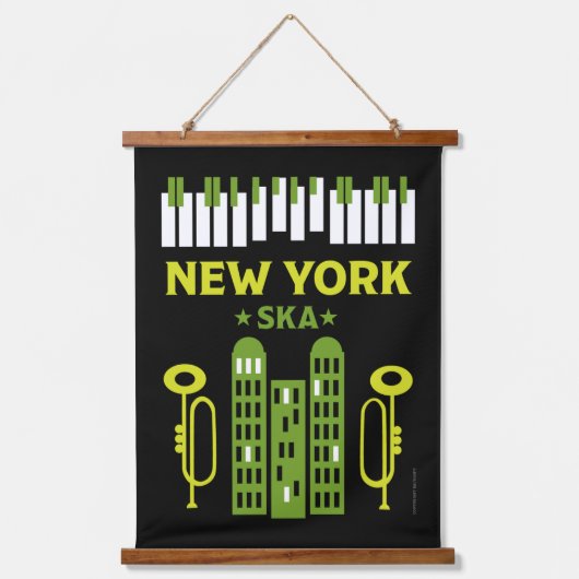 Tapisserie Suspendue Ska Jazz Music (Recto)