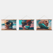 Tapisserie Suspendue Skull on the beach (Tripler)