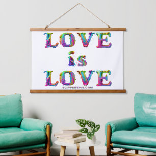 Tapisserie Suspendue SlipperyJoe l'amour est l'amour dégoulinant dynami