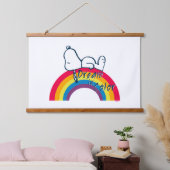 Tapisserie Suspendue Snoopy | Rêver en couleur arc-en-ciel (Chambre à coucher)