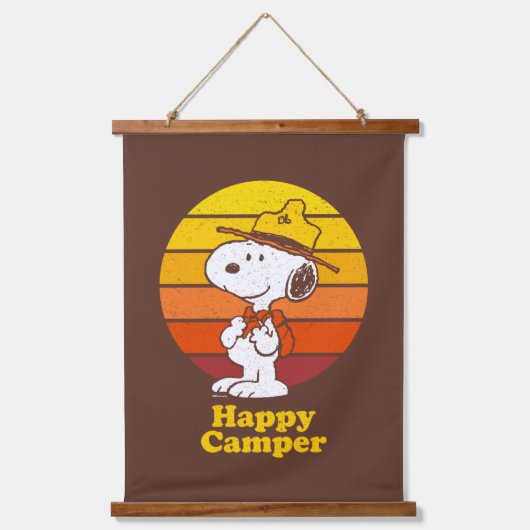 Tapisserie Suspendue Snoopy | Scout Beagle - Happy Camper (Recto)