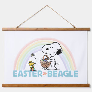 Tapisserie Suspendue Snoopy & Woodstock - Beagle de Pâques