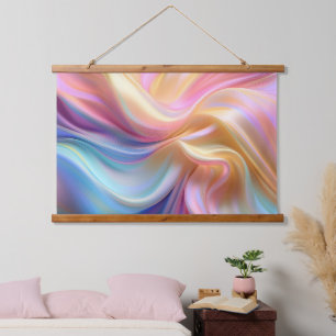 Tapisserie Suspendue Soie pastel colorée