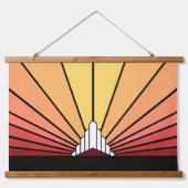 Tapisserie Suspendue Soleil Art déco en bronzage/aube (Recto 2)