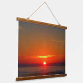 Tapisserie Suspendue Soleil côtier et coucher du soleil (Incliné)