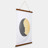 Tapisserie Suspendue Soleil et lune jaunes (Angulaire)