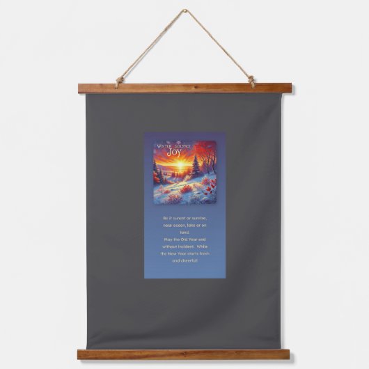 Tapisserie Suspendue Solstice d'hiver (Recto)