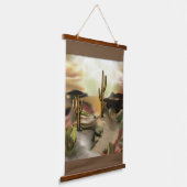 Tapisserie Suspendue Southwest Desert Sunrise Abstrait Art (Angulaire)