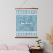 Tapisserie Suspendue Southwest Style Winter Themed Personalized Blue (Chambre à coucher)