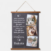 Tapisserie Suspendue Souvenir 3 Photo Pet Perdre Cadeau Chien Souvenir (Recto)