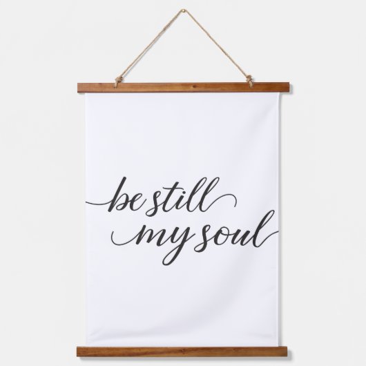 Tapisserie Suspendue Soyez toujours mon âme élégant script moderne Wall (Recto)