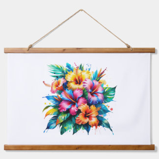 Tapisserie Suspendue Splash of Summer : Tropical Floral Energy
