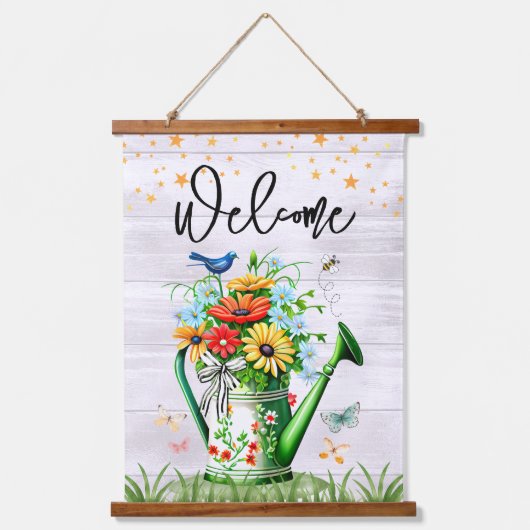 Tapisserie Suspendue Spring Welcome Floral Garden (Recto)