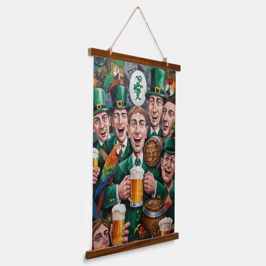 Tapisserie Suspendue St. Patrick’s Day Cubist Art Imprimer (Angulaire)
