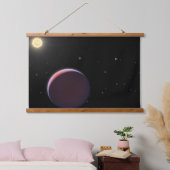 Tapisserie Suspendue Star Kepler 51 et Trois planètes géantes comme le (Chambre à coucher)