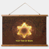 Tapisserie Suspendue Starfire Étoile Fractale De David (Devant)