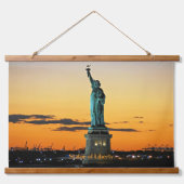 Tapisserie Suspendue Statue de la Liberté, lever de soleil, (Devant)