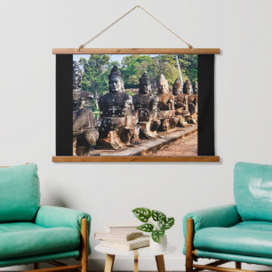 Tapisserie Suspendue Statues de dieux d'Angkor Thom