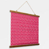 Tapisserie Suspendue Stereogram 3d Heart Hands red design hanging art (Angulaire)