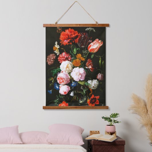 Tapisserie Suspendue Still Life with Flowers in a Glass Vase Classic (Chambre à coucher)