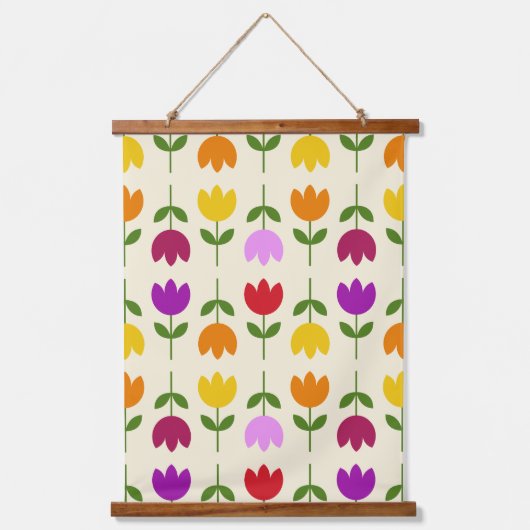 Tapisserie Suspendue Style scandinave coloré sur Crm Flower Motif (Recto)