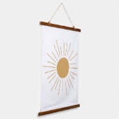 Tapisserie Suspendue style soleil bohème, soleil boho, soleil boho (Angulaire)