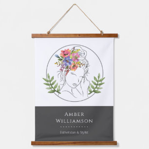 Tapisserie Suspendue Styliste Esthétique moderne Spa Élégant Chic Flora