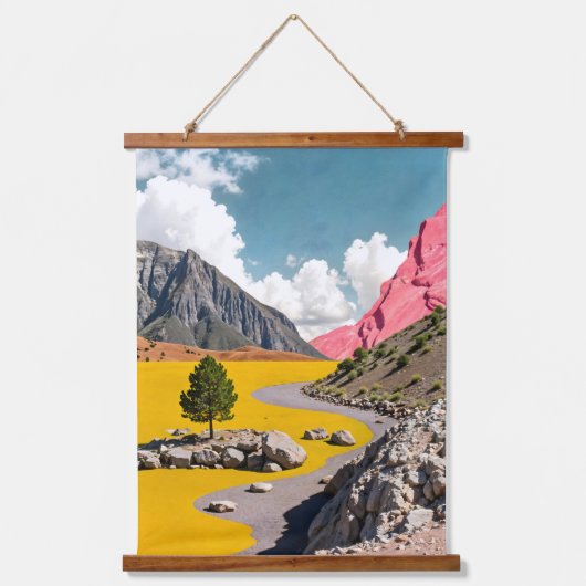 Tapisserie Suspendue Suivre le chemin jaune (Recto)