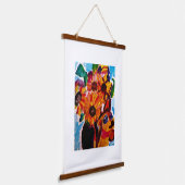 Tapisserie Suspendue Sunflowers and chihuahua (Angulaire)