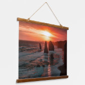 Tapisserie Suspendue Sunset Over the Ocean Cliffs Wall Art (Angulaire)
