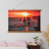 Tapisserie Suspendue Sunset Over the Ocean Cliffs Wall Art (Chambre à coucher)