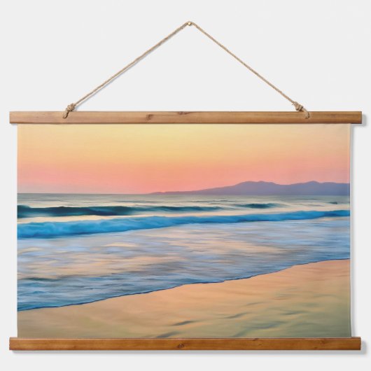 Tapisserie Suspendue Sunset plage (Devant)