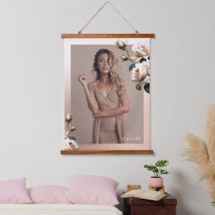 Tapisserie Suspendue Superbe Fête des mariées de Rose d'huile beige