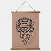Tapisserie Suspendue Supergirl Mandala Graphic (Recto)