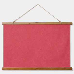 Tapisserie Suspendue Surface texturée rouge avec un motif subtil en spi