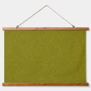 Tapisserie Suspendue Surface vert olive avec un motif subtil tourbillon