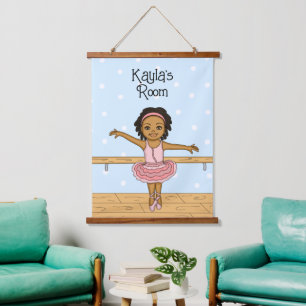 Tapisserie Suspendue Symbole de chambre Ballerina personnalisée pour fi