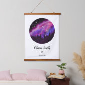 Tapisserie Suspendue Symbole de Constellation Rose Taurus Horoscope (Chambre à coucher)