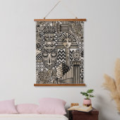 Tapisserie Suspendue Symboles historiques anciens Style de tatouage (Chambre à coucher)